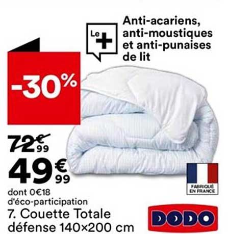 couette totale défense 140 x 200 cm dodo