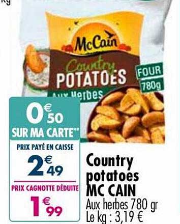 country potatoes mc cain