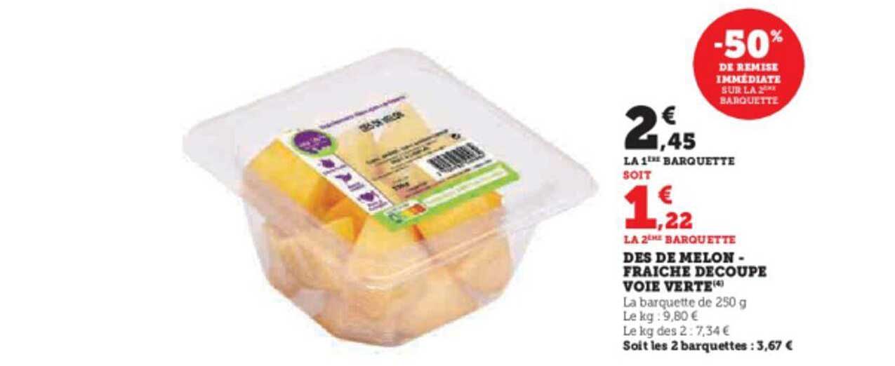 Dés De Melon - Fraîche Découpé Voie Verte