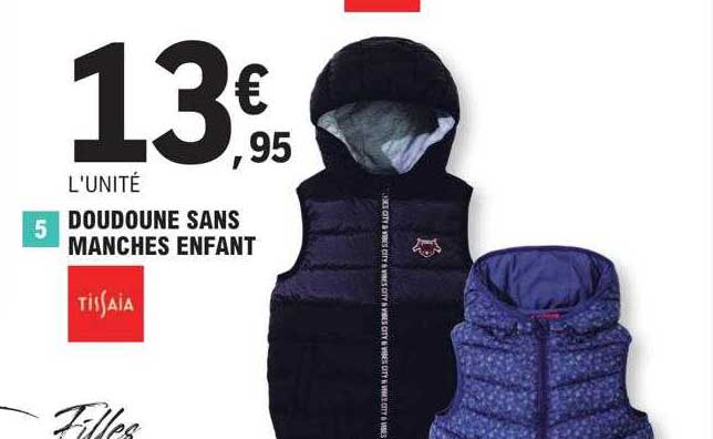 doudoune sans manches enfant tissaia