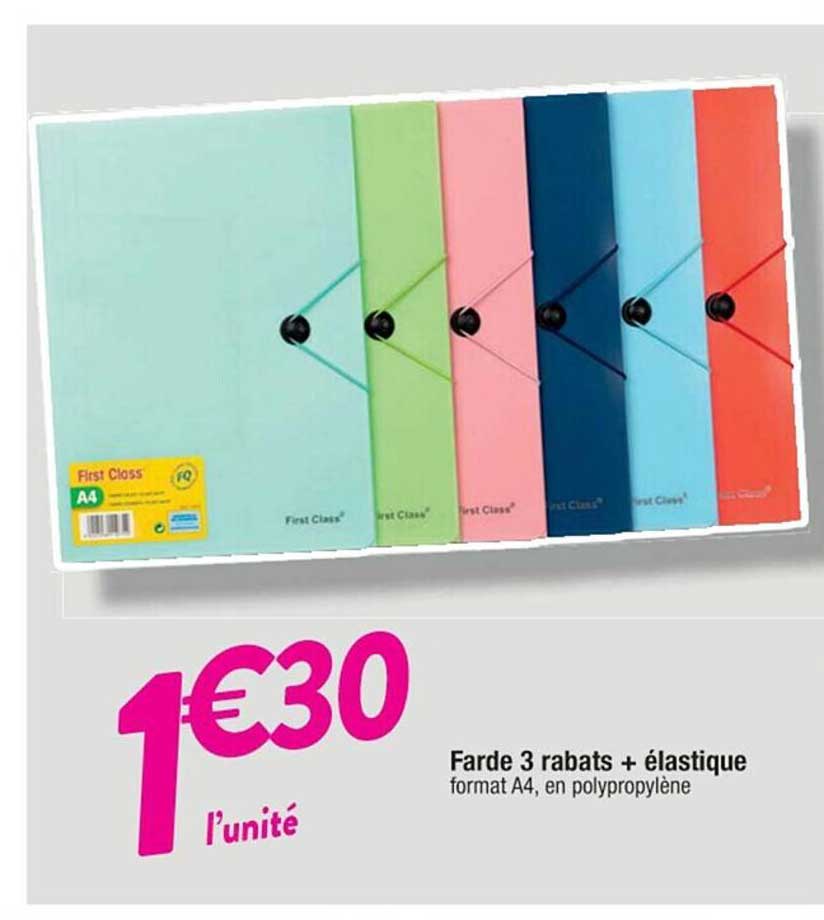 Farde 3 Rabats + élastique