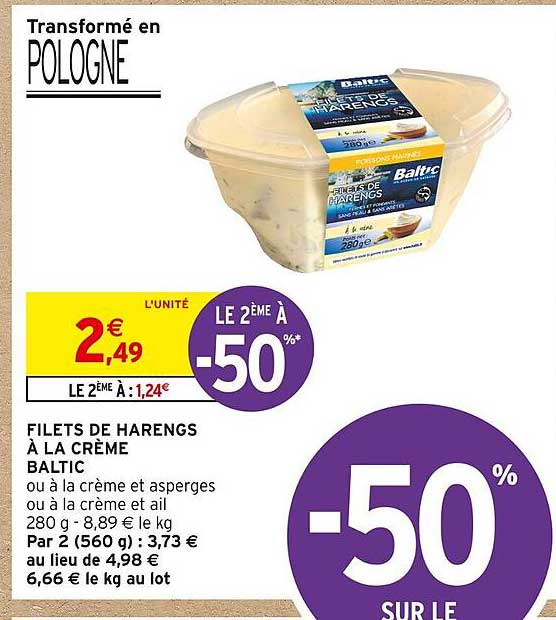 Filets De Harengs à La Crème Baltic