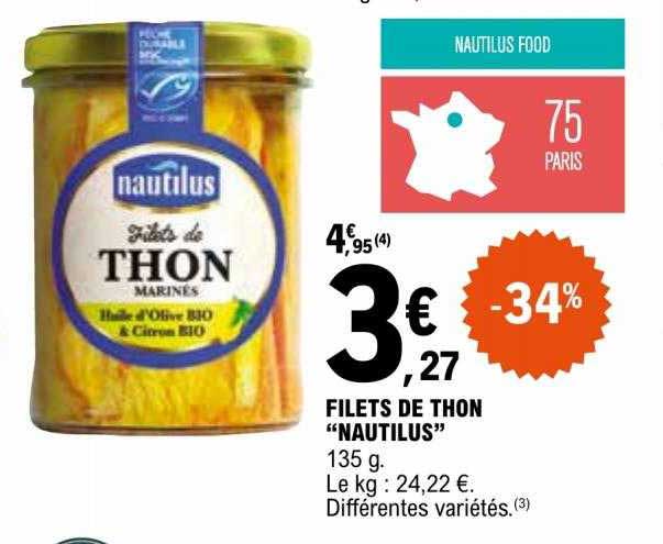 Filets De Thon "nautilus"