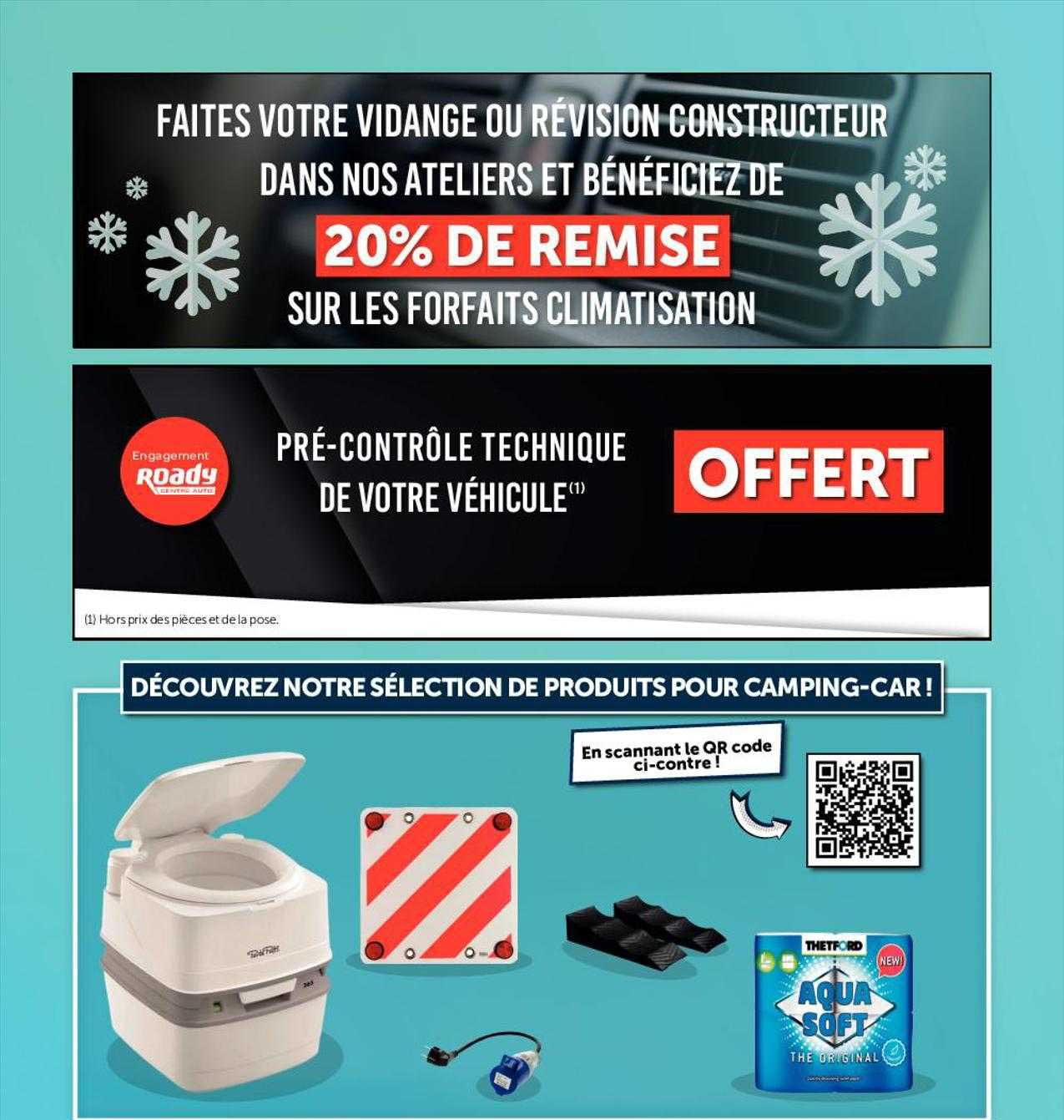 forfaits climatisation, pré-contrôle technique de votre véhicule