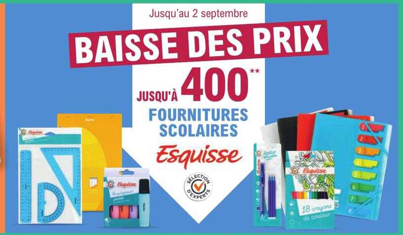 Fournitures Scolaires Esquisse