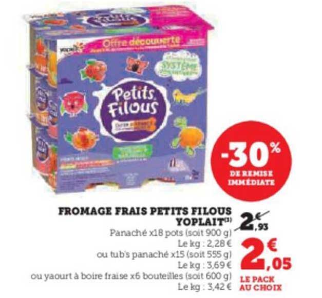 Fromage Frais Petits Filous Yoplait