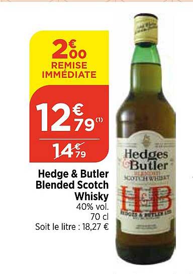 Hedge & Butler Blended Scotch Whisky