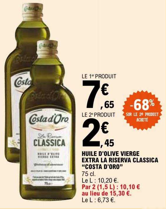 huile d'olive vierge extra la riserva classica "costa d'oro"