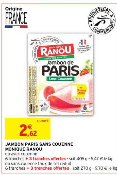 jambon paris sans couenne monique ranou