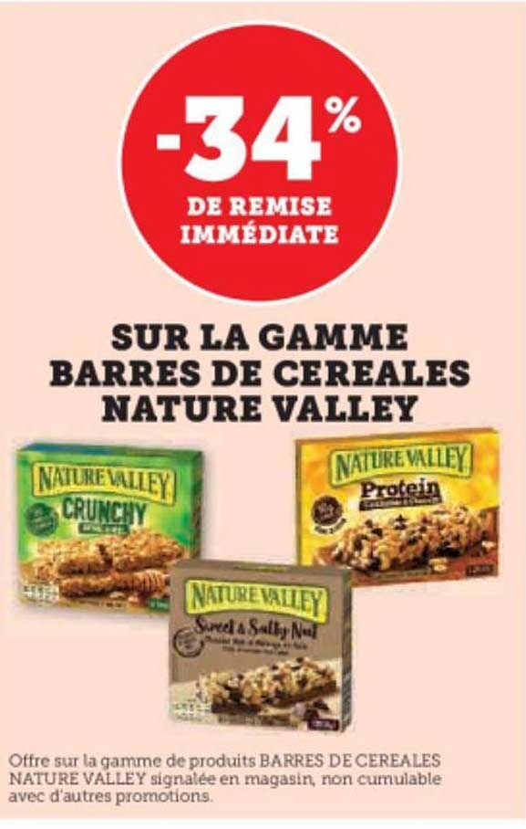 la gamme barres de céréales nature valley