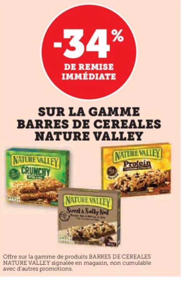 la gamme barres de céréales nature valley