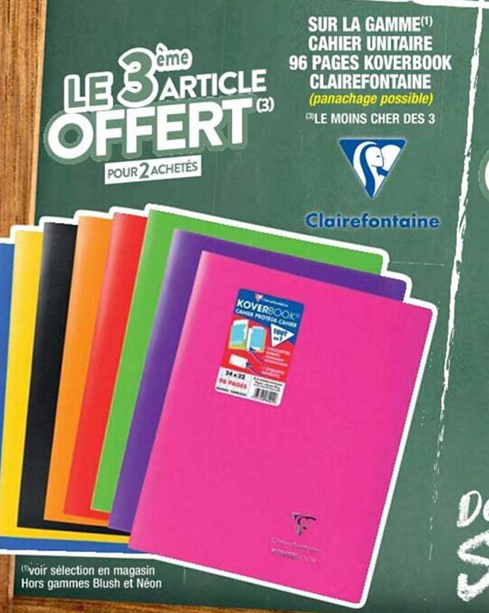 La Gamme Cahier Unitaire 96 Pages Koverbook Clarefontaine