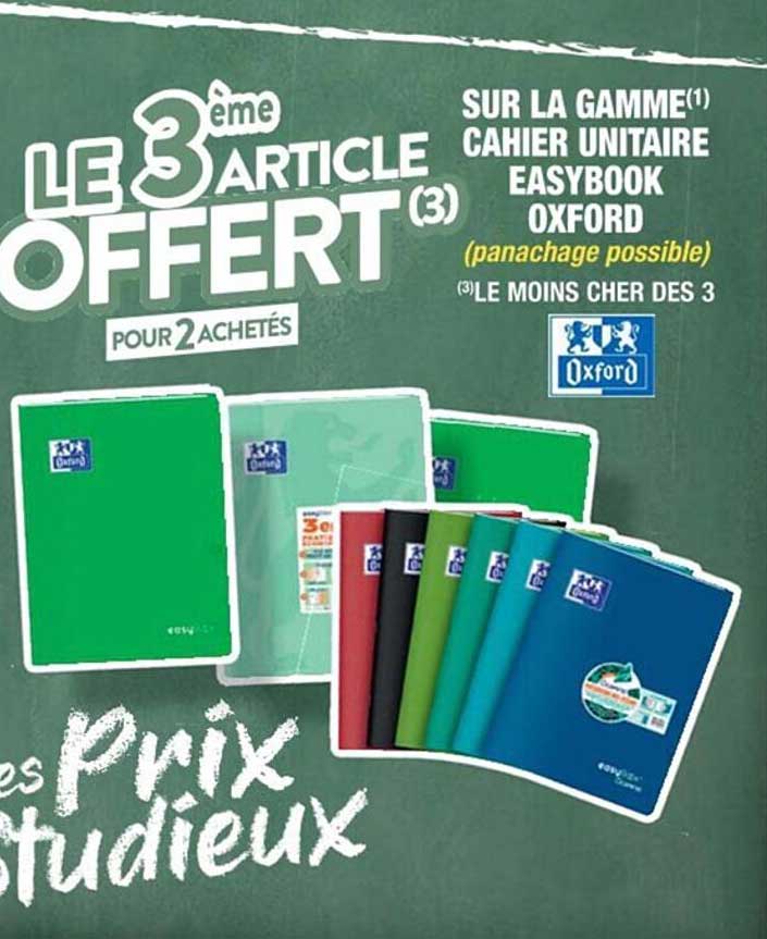 la gamme cahier unitaire easybook oxford