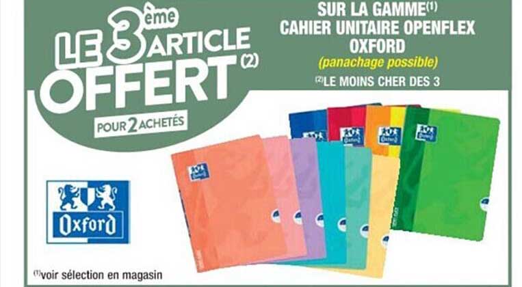la gamme cahier unitaire openflex oxford