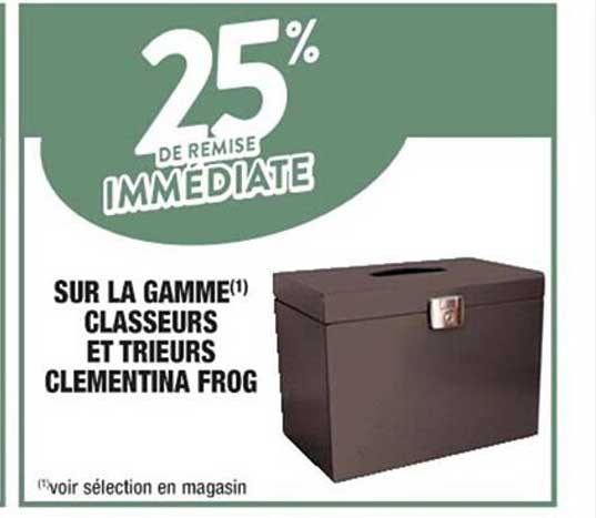 la gamme classeurs et trieurs clémentina frog