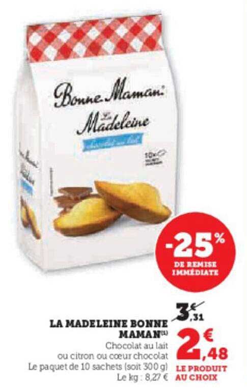 la madeleine bonne maman