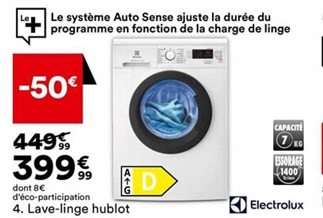 lave-linge hublot electrolux