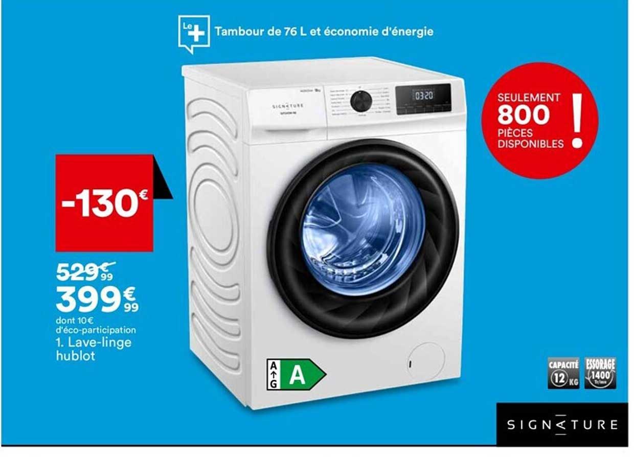 lave-linge hublot signature