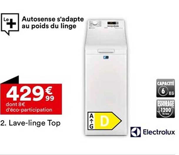 lave-linge top electrolux