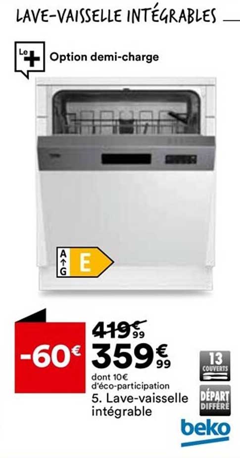 lave-vaisselle intégrable beko
