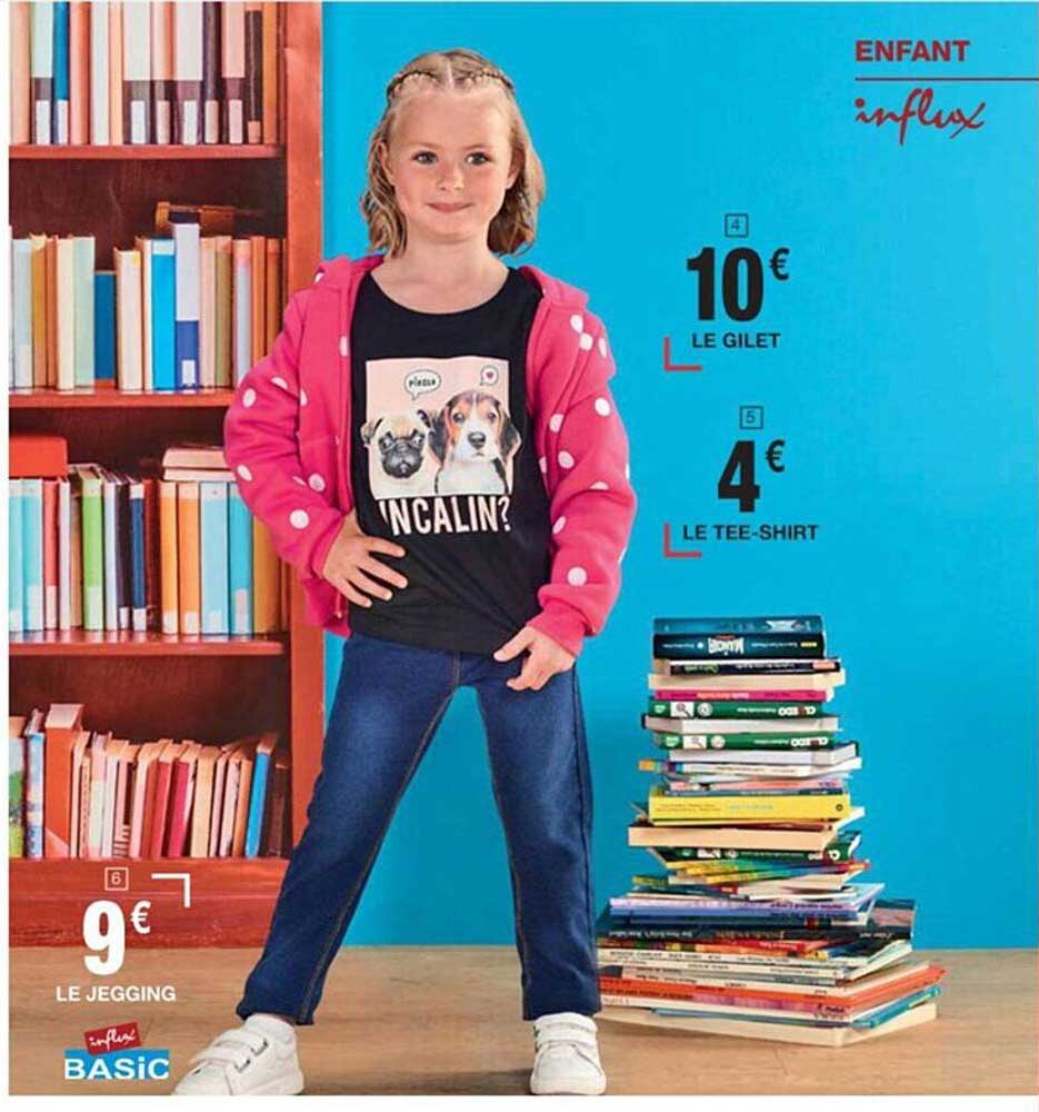 le gilet, le tee-shirt, le jegging influx basic