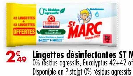 lingettes désinfectantes st marc