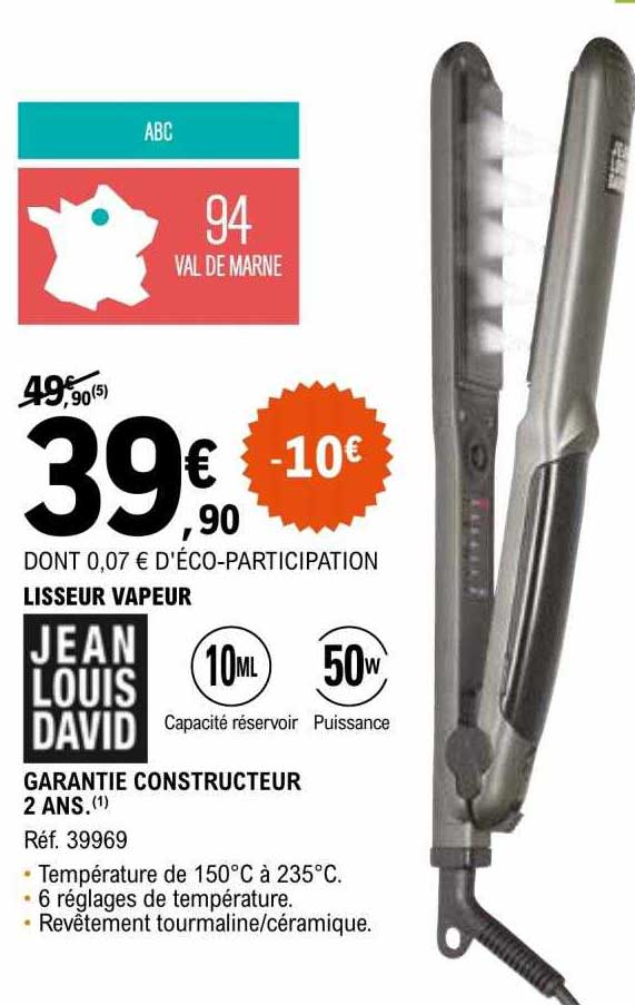 Lisseur Vapeur Jean Louis David