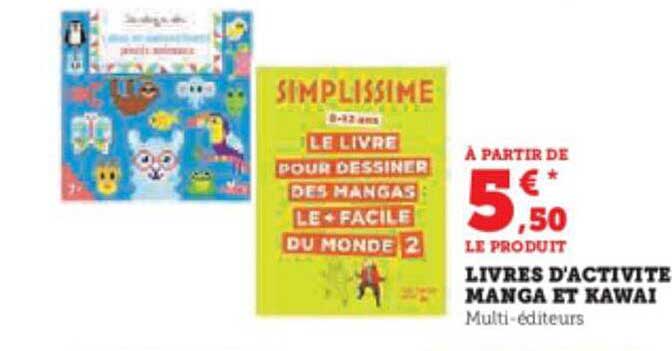 livres d'activité manga et kawai