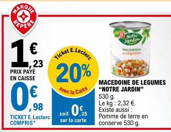 macédoine de légumes "notre jardin"