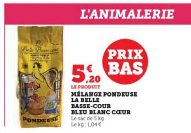 mélange pondeuse la belle basse-cour bleu blanc cœur