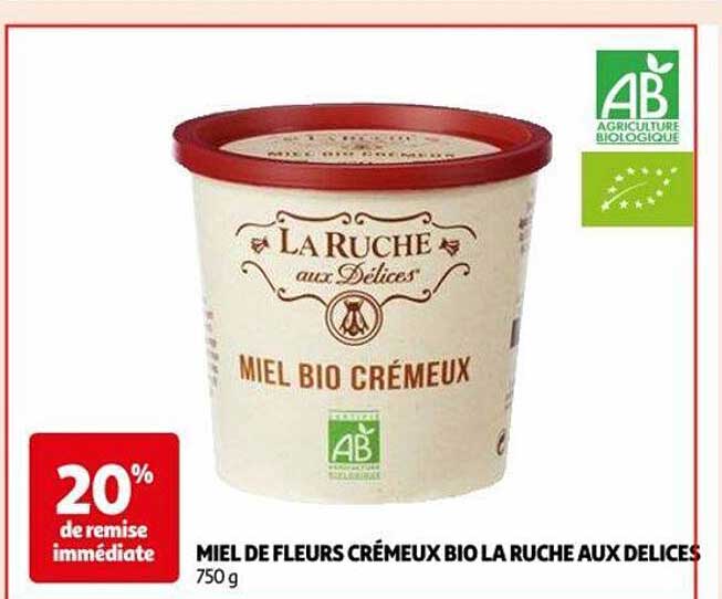 miel de fleurs crémeux bio la ruche aux délices