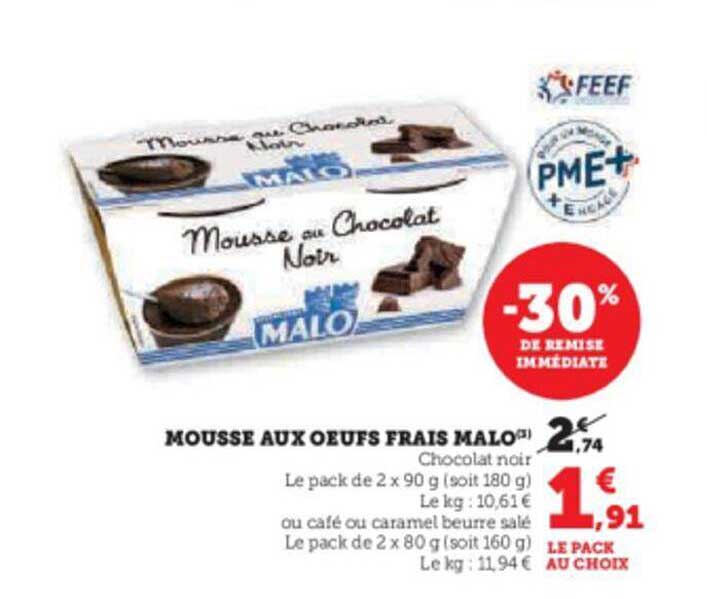 Mousse Aux œufs Frais Malo