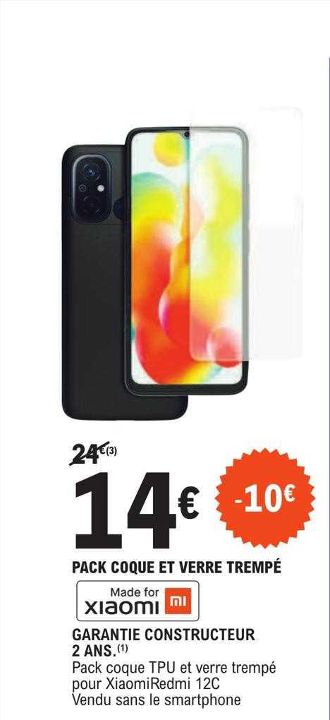 pack coque et verre trempé xiaomi
