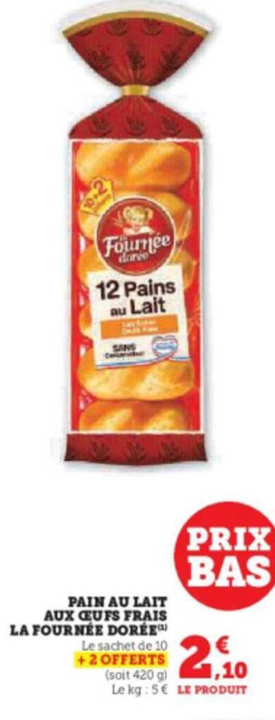 pain au lait aux œufs frais la fournée dorée