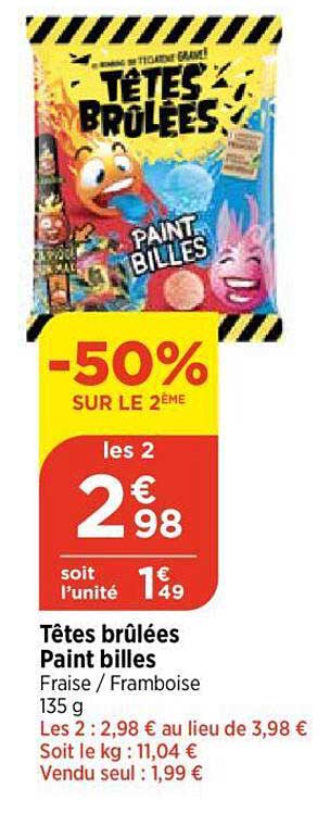 paint billes têtes brûlées