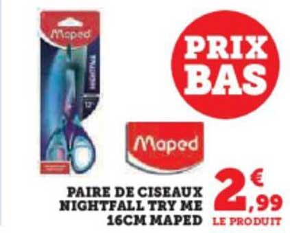 paire de ciseaux nightfall try me 16 cm maped