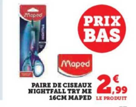 paire de ciseaux nightfall try me 16 cm maped