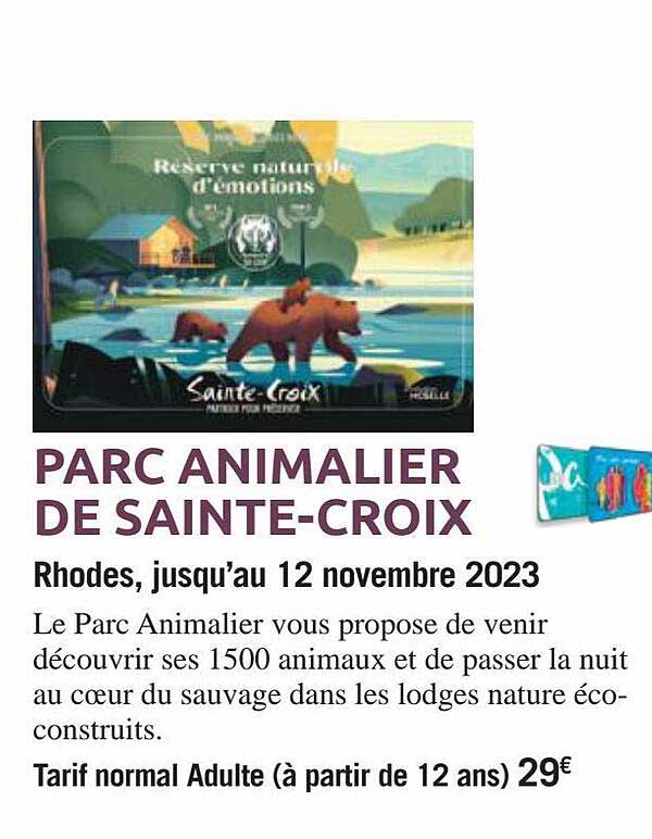 parc animalier de sainte-croix