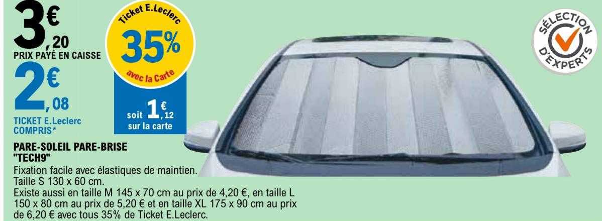 pare-soleil pare-brise "tech9"