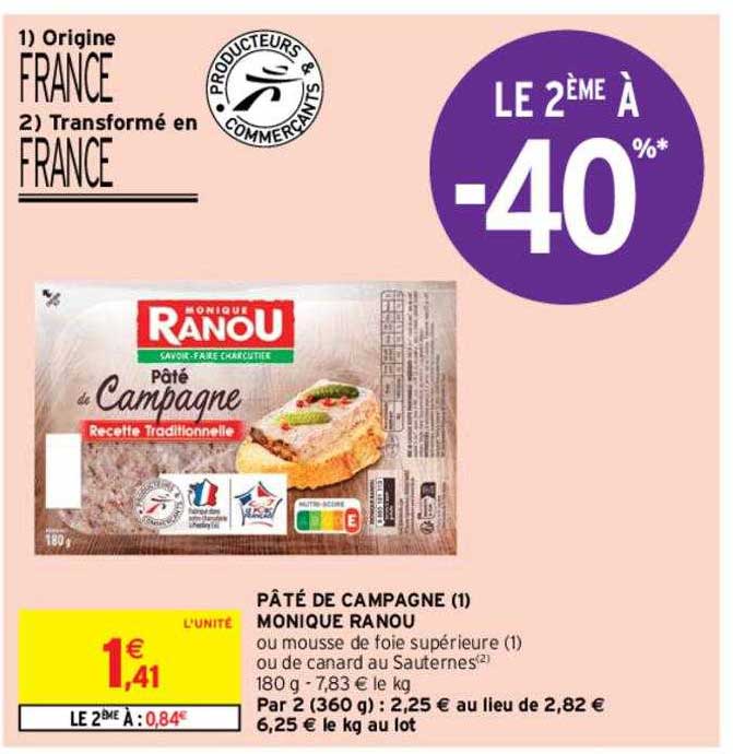 pâté de campagne monique ranou