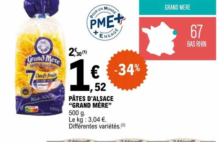 pâtes d'alsace "grand mère"