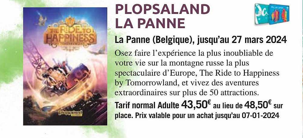 plopsaland la panne