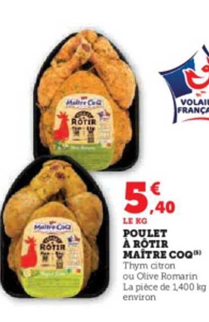poulet à rôtir maître coq