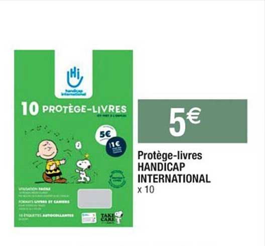 protège-livres handicap international