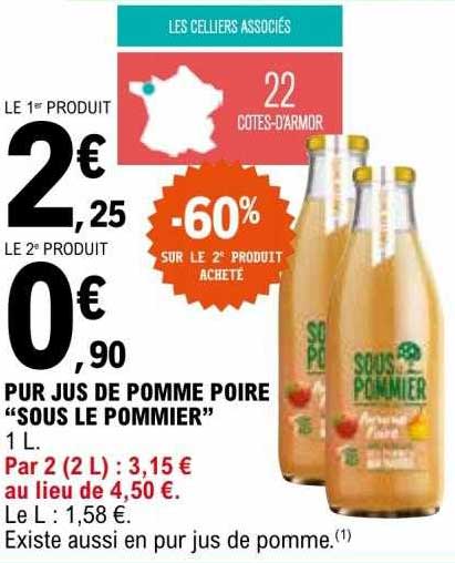pur jus de pomme poire "sous le pommier"