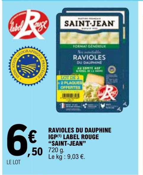 Ravioles Du Dauphine Igp Label Rouge "saint-jean"