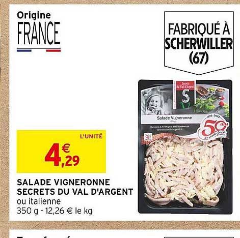 salade vigneronne secrets du val d'argent