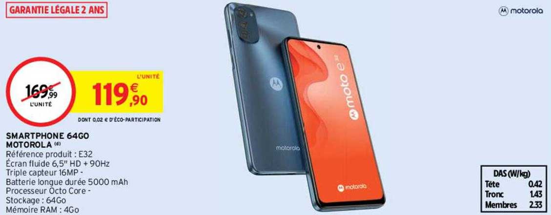 Smartphone 64go Motorola