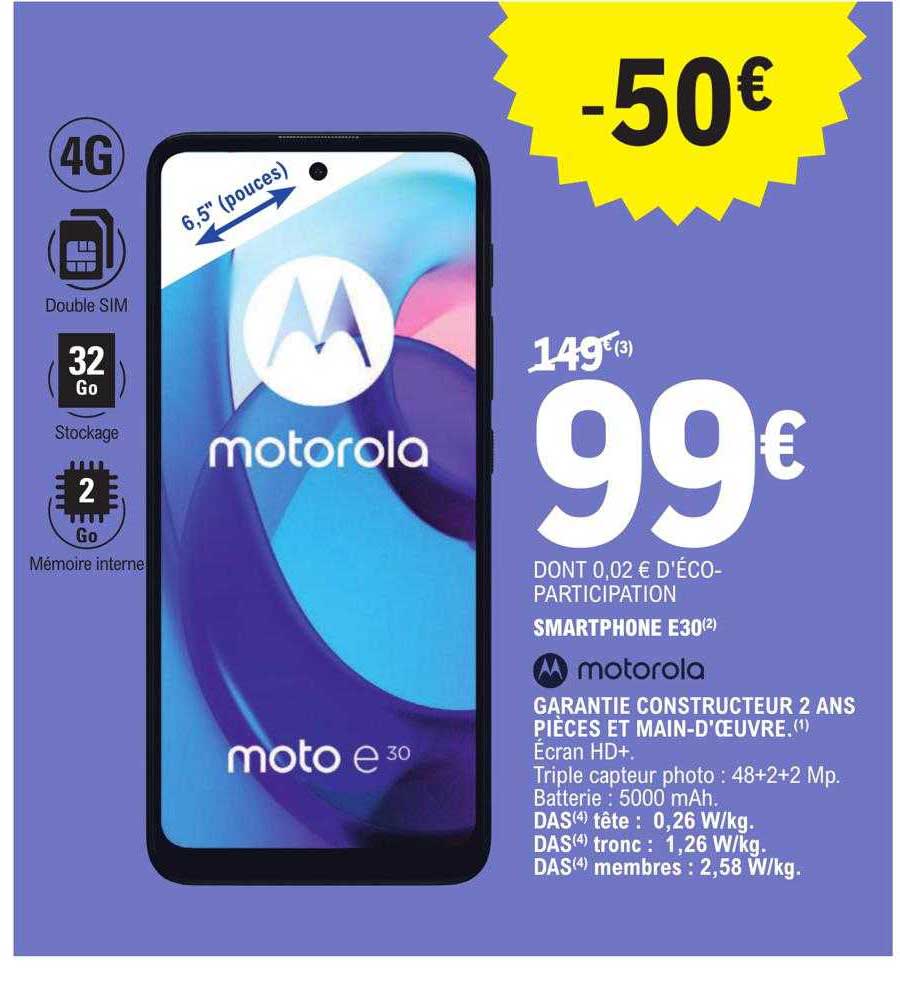 smartphone e30 motorola