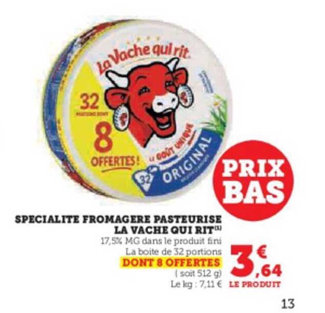 spécialité fromagère pasteurisé la vache qui rit